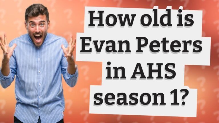 Evan Peters' Age in AHS Season 1: Unveiling the Actor's Early Role