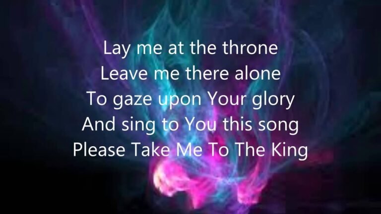 Take Me to the King: An Anthem of Surrender and Worship
