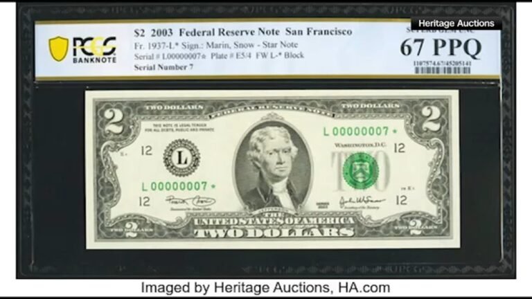 The Value of a 2 Dollar Bill in 2022