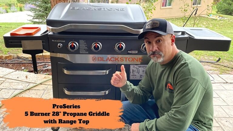 Unleashing the Power of the Blackstone ProSeries: A 5-Burner 28 Propane Griddle with Range Top