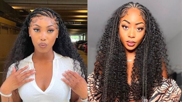 Stylish Curly Hair Half Sew-in with Front Braids: A Chic and Versatile Look